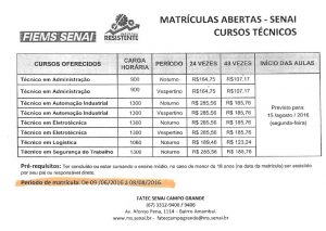 Curso SENAI